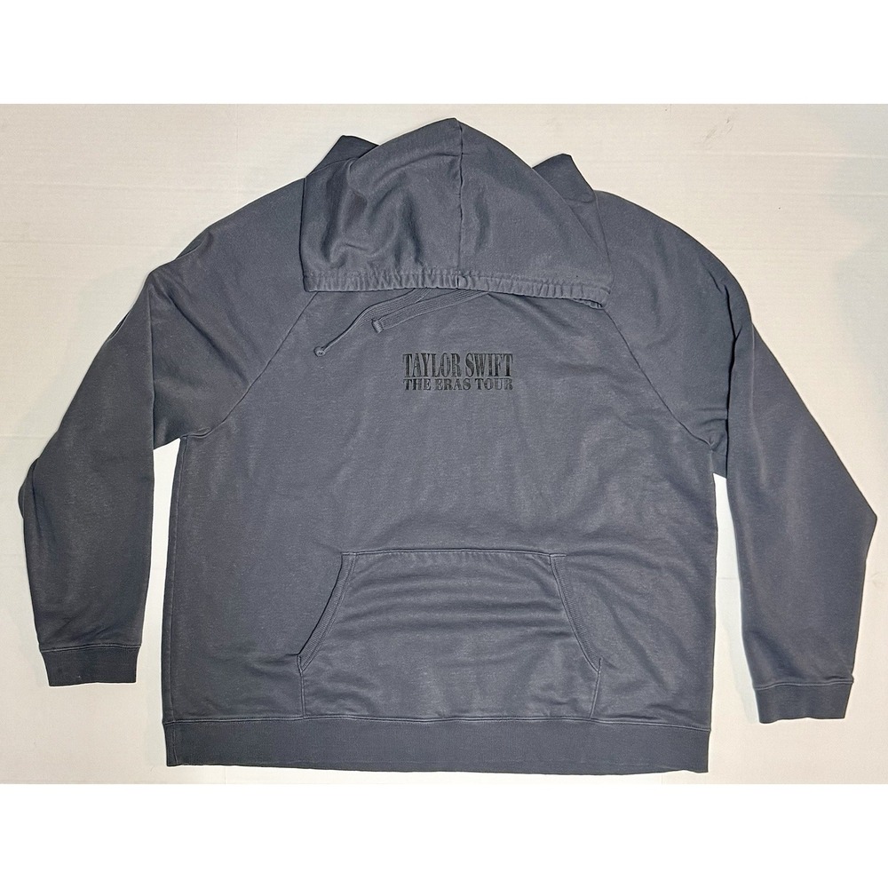 Taylor Swift 2XL The Eras Tour 2023 Blue Grey Oversized Official Hoodie (0052)A4
